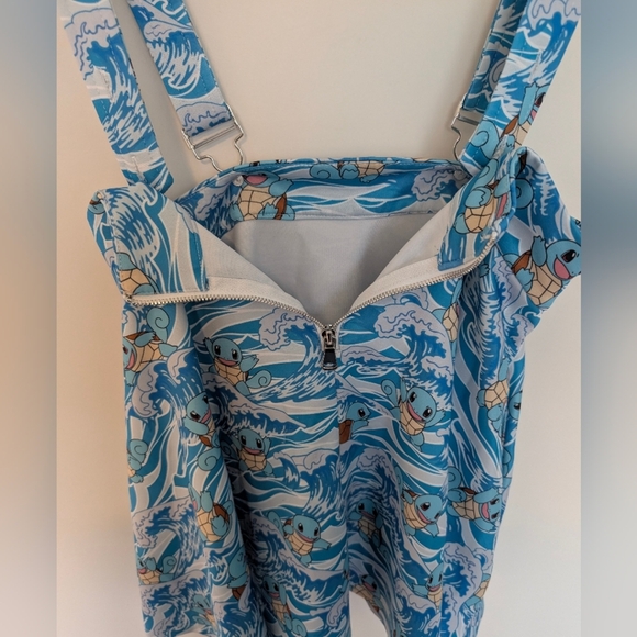 Blue Hot Topic Pokemon Size Small (Juniors) Squirtle Emo Scene Suspender Skirt - Picture 10 of 16